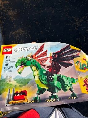 LEGO Green and Dark Red Medieval Dragon Creator Set